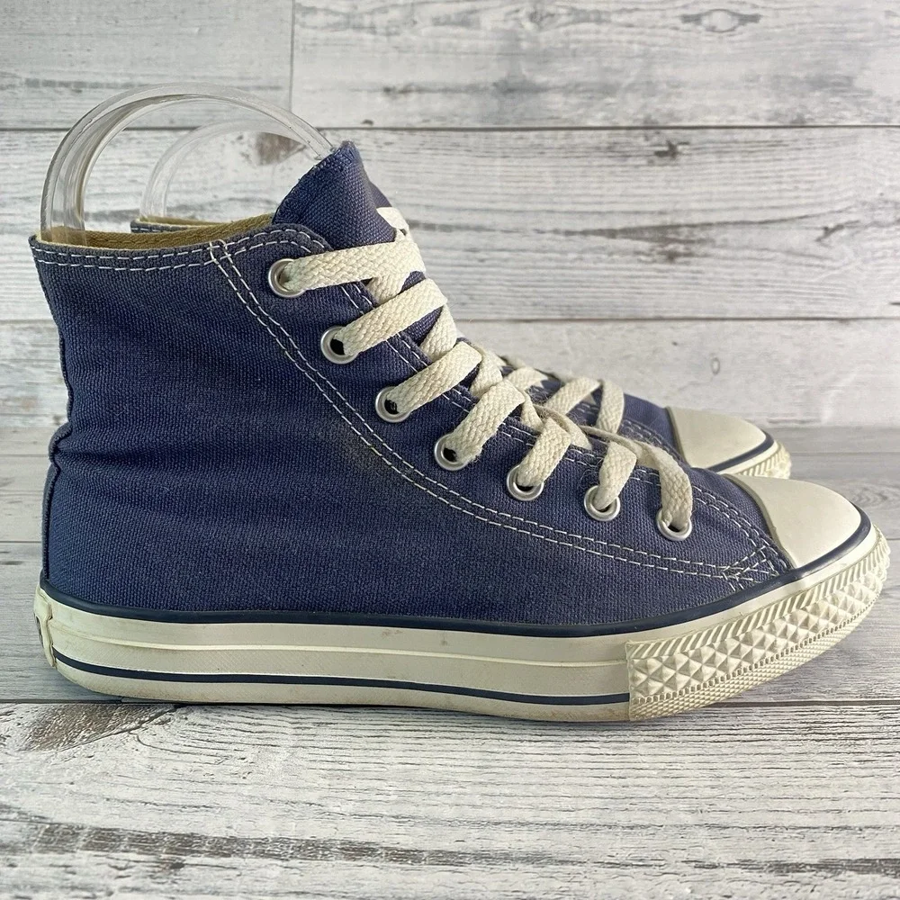 Converse Sneakers Youth 3 Blue Canvas High Top Kids Shoes Chuck Taylor All Star